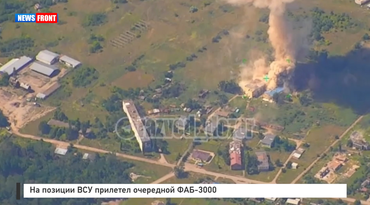 На позиции ВСУ прилетел очередной ФАБ 3000 На позиции ВСУ прилетел очередной ФАБ 3000