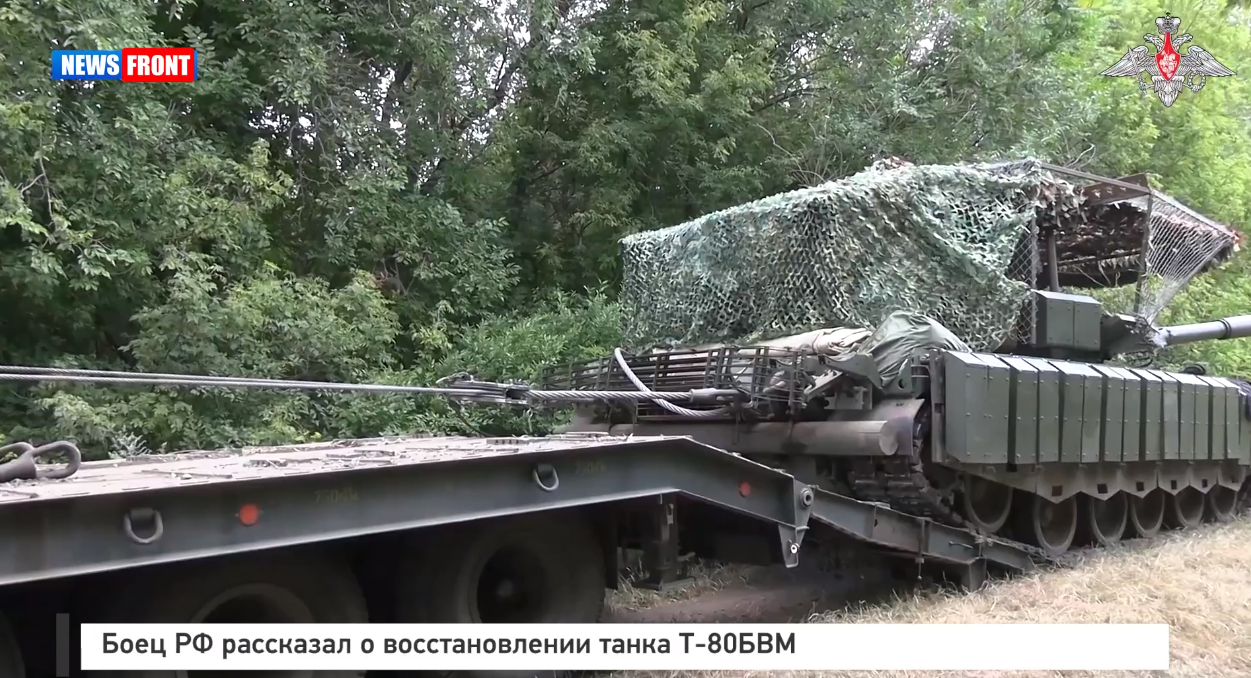 Боец РФ рассказал о восстановлении танка Т 80БВМ Боец РФ рассказал о восстановлении танка Т 80БВМ