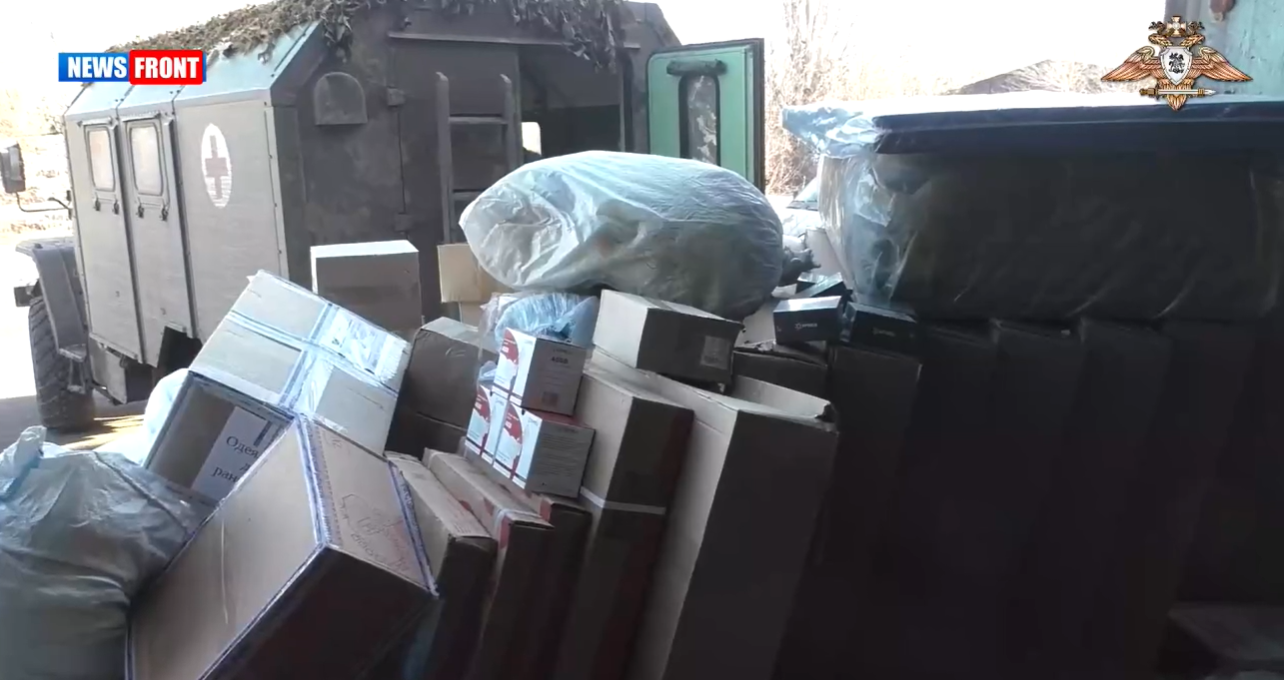 Доставка гуманитарной помощи в медицинский пункт 120-й артиллерийской бригады Доставка гуманитарной помощи в медицинский пункт 120-й артиллерийской бригады