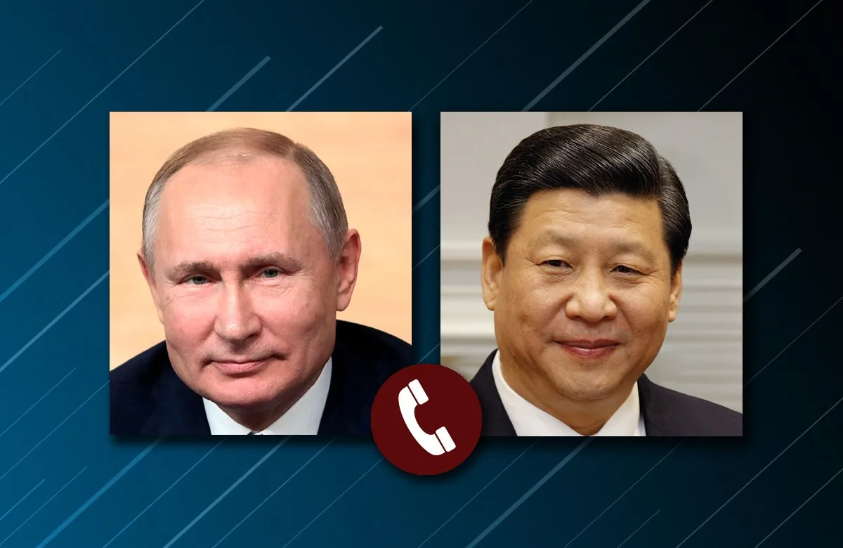 Путин провел телефонный разговор с Си Цзиньпином Путин провел телефонный разговор с Си Цзиньпином