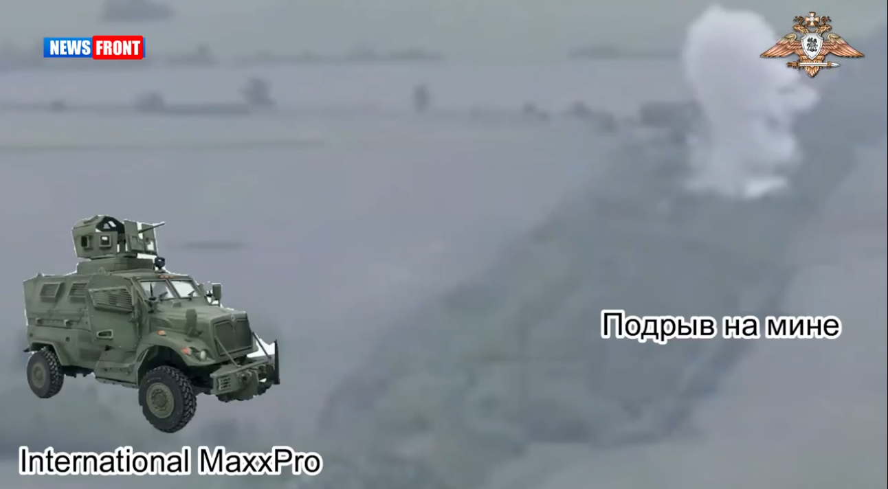 В районе населенного пункта Попов Яр уничтожен бронетранспортер MaxxPro ВСУ В районе населенного пункта Попов Яр уничтожен бронетранспортер MaxxPro ВСУ