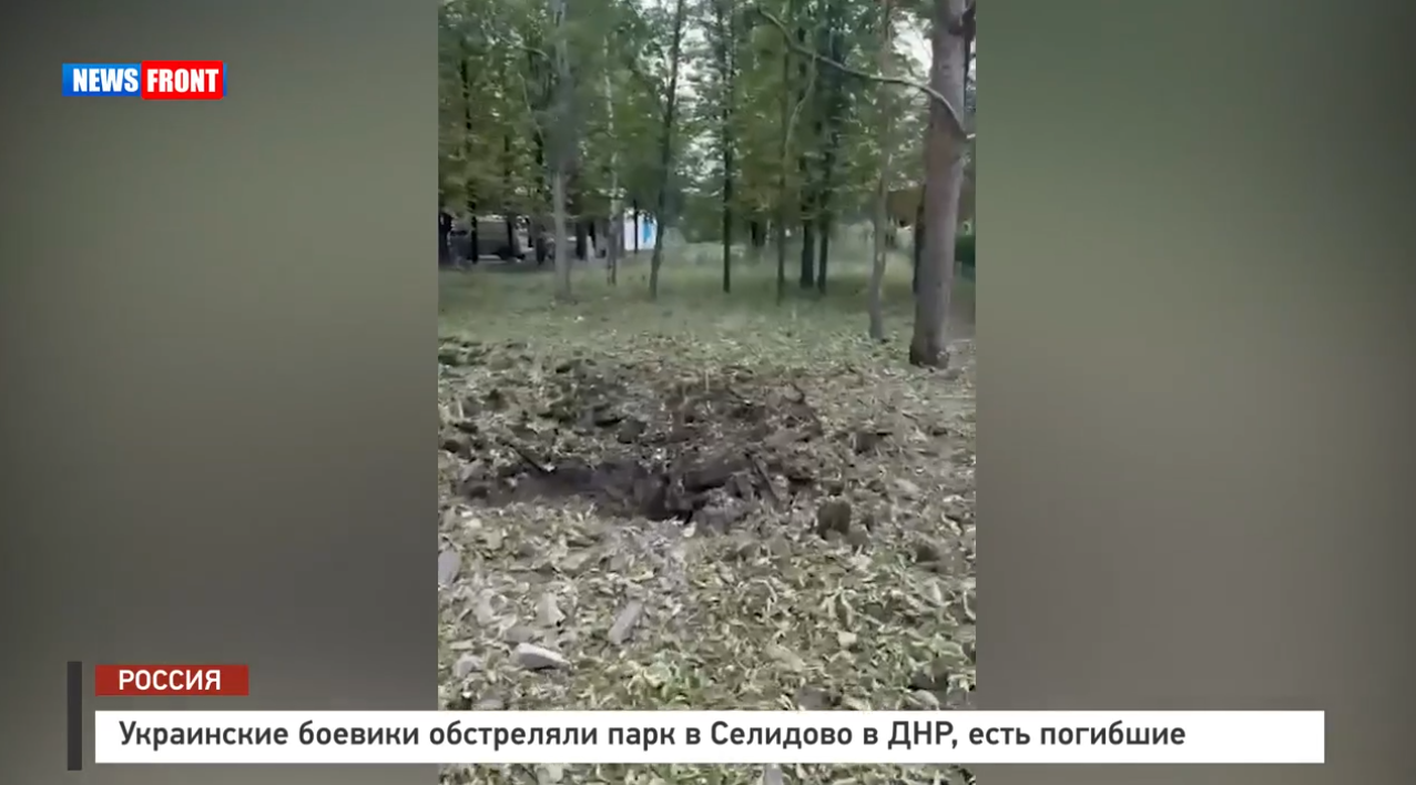 Украинские боевики обстреляли парк в Селидово в ДНР, есть погибшие Украинские боевики обстреляли парк в Селидово в ДНР, есть погибшие